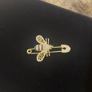 ICON Gold Butterfly Brooch Filigree Design